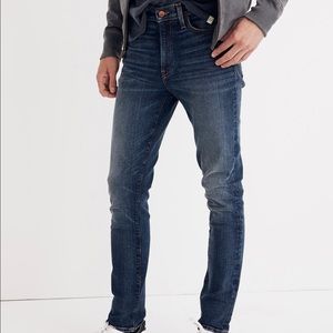 Madewell Men's Skinny Jeans in Dark Blue Wash